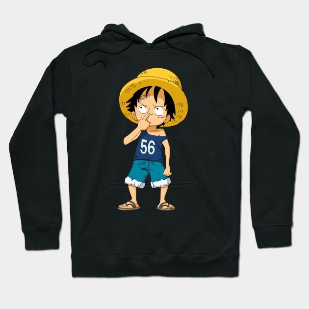 Monkey D Luffy Kid Ver Hoodie by AnimeTee